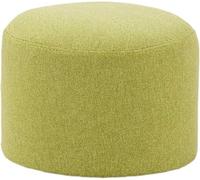 QHLMLL Solid Color Round Ottoman,linen Multifunction Foot Rest Stool Solid Wood Strong Comfort Footstool Change Shoes Stool -green 40x26cm(16x10inch)
