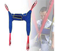 QHLMLL Toileting Sling Patient Lifter, Divided Leg Shower Sling, Medical Lift Equipment, Professional Patient Lifter, Full Body Sling Lift Transfer Belt, Blue,M (M)