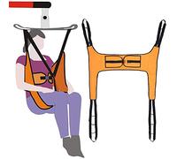 QHLMLL Toileting Sling Patient Lifter Medical Lift Equipment Bariatric Handicap Lift Commode Sling Medical Transfer Belt with Four Point Support Full Body Sling