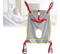 QHLMLL Transfer Nursing Sling Lift Sling Lifter, Transfer Belt Sling with 4 Adjustable Lanyards and Handle Heavy Duty Transfer Full Body Lifting Sling -230Kg