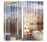 QHLTY PVC Vertical Blinds Slat, Transparent Plastic Soft Door Curtain, Vinyl Panel for Window, Shop, Store, Warehouse, Stable, Industry(165x210cm)