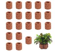 QHLWTT 20Pcs Anti-Floating Aquatic Plant Rings Water Weed Fixing Aquatic Water Plant Fixed Ring Ceramics Fish Tank Rings for Aquarium Landscape Decoration