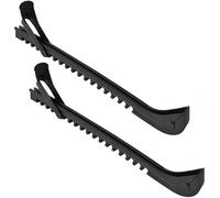 QHNTXQD Ice Skate Guards 1 Pair Adjustable Ice Skate Blade Covers with Buckle for Figure Skates and Hockey Skates, Ice Skating Accessories for Kids Adults (Black)