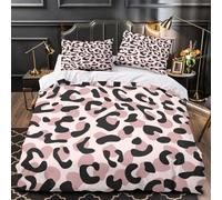 QHNZKJXPRL LeopardPattern Comforter Cover 3D Design Printed All Season 3 Piece Bedding Set Zipper ModernAnimalPrint_1 Quilt Cover Ultra Soft Washable for Kids Teens Adults Women Youth King（220x240cm）