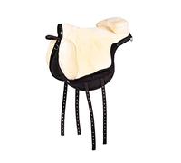 QHP Bareback Pad Super Soft Faux Fur (Thoroughbred, Black)
