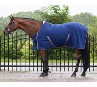 Qhp Basic Fleece Rug with Surcingles - 4'9 · Blue