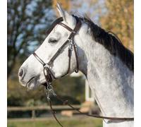 Qhp Ceto Bitless Bridle - Full · Brown
