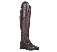 QHP Elegant women's leather riding boots Tamar adult wide Brown Size: 8.5 UK