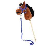 QHP Hobby Horse Halter Set - Halter & Rope for Hobbyhorse - Blue