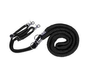 QHP Horse Riding Lunge Rope Training Aid - Black