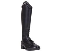 QHP Jaimy Junior Riding Boots, Black, Size: 37 Wide