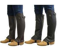 QHP Leather Chaps Riding Chaps Minichaps Leg Chaps Boot Shaft Children/Adults