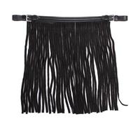 Qhp Leather Fly Fringe - Full