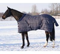 Qhp Luxury 300g Stable Rug - 7'0 · Blue Cheque