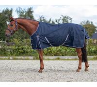 Qhp Luxury 50g Turnout Rug - 5'9 · Navy