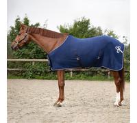 Qhp Ornament Fleece Rug Aw25 - 4'9 · Cobalt Blue/Silver