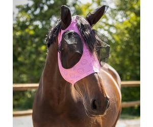 QHP Super Bug Collection Cheery Fly Mask FS 26 QHP17 Size Thoroughbred Pink