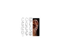 QHQQXN 12Pcs Ear Cuff No Piercing 14K Gold Plated Fake Piercings Hypoallergenic Clip On Ear Cuff for Women Adjustable Fake Earring Cartilage Helix Wrap Earring Set for Non Pierced