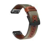 QHQQXN 26 22mm Leather Watchband For Garmin Fenix 5X 5 5S Plus 3HR 6 6S 6X Pro 935 D2 Enduro Quick Release Easy fit Wrist Band Strap