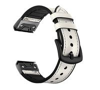 QHQQXN 26 22mm Leather Watchband For Garmin Fenix 5X 5 5S Plus 3HR 6 6S 6X Pro 935 D2 Enduro Quick Release Easy fit Wrist Band Strap