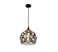 QHQQXN 3-Light Crystal Drop Lights Chandelier Black Lamp Ceiling Fixture Indoor Decoration Hanging Lamps for Dining Room Bathroom Bedroom Living Room De/1Light