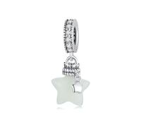 QHQQXN 925 Sterling Silber Charms Farbwechselnde Chamäleon-Anhänger, die im Dunkeln leuchten und für Mädchen-Charm-Armbänder geeignet sind