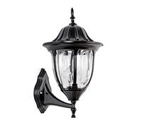 QHQQXN Chandelier E27 Wall Lantern Traditional Retro Antirust Aluminum Glass Exterior Wall Sconce Courtyard Outdoor Wall Lamp Aisle Porch Waterproof Bracket Light Decoration Durable (Color : Gold_