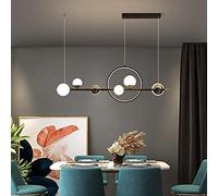 QHQQXN Chandeliers, 66Wp Dining Table Hangingp Dimmable with Remote Control Height-Adjustable Hangingp Living Room Kitchen Dining Room Study Country House