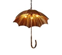 QHQQXN Chandeliers,Chandelier, Vintage Style Industrial Pendant Light Loft Retro Nostalgia Chandelier Café-Bar Restaurant Light Fixture 5-Lights Bronze Umbrella Hanging Lamp-Antique Copper/Antique