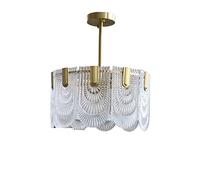 QHQQXN Chandeliers, Crystals American-Style All-Liviroom French-Style Italian Glassp Net Red Master Bedroomp Light Retro Restaurant/a/Sile Layer 400Mm