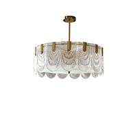 QHQQXN Chandeliers, Crystals American-Style All-Liviroom French-Style Italian Glassp Net Red Master Bedroomp Light Retro Restaurant/a/Sile Layer 600Mm