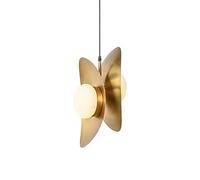 QHQQXN Chandeliers, Nordic Personality Art Two-Headed Post- Restaurant Coffee Shop Study Room Bedroom Bedsidep Lights
