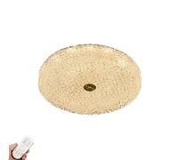 QHQQXN Crystal Chandelier Flush Mount Light Fixture Luxury Ceiling Light Fixture Dimmable Fashions shallow Wall Light for Kitchen Island Bathroom Bedroom Hallway-Tri-Tone Light 50x8cm