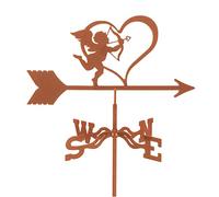 QHQQXN Decorative Wind Vane Weathervane Garden Mount Yard Stake Decorations,Stainless Steel Weather Vane Farm Scene Wind Direction Indicator Professionnel Measuring Tool
