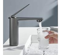 QHQQXN Faucet for Bathroom Sink, Copper Single Handle One Hole Basin Mixer Taps, Ceramic Valve Core Lavatory Vanity Vessel Faucets, Washroom Cloakroom Tap, for Farmhouse RV Hotel