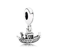 QHQQXN Fit Pandora Charme Bead Venetian Gondel Boot Frauen Bangle DIY Juwely Geschenk