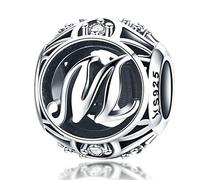 QHQQXN Initialen-Halskette aus 925er Sterlingsilber, personalisierter silberner Alphabet-Anhänger von A bis Z, Schmuck, Geschenke für Frauen, Mädchen, Geburtstag, Muttertag, Weihnachten, Valentinstag