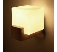 QHQQXN Japanese Minimalist Square Table lamp Opal Glass Wall lamp Wall Lamps