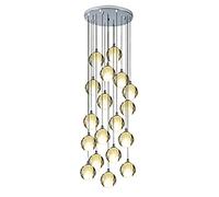 QHQQXN Long Chandeliers Crystal Spiral Raindrop Chandelier Spiral Staircase Cluster Chandelier Ceiling Light Fixture For Hotel Living Room Home Bar Villa Stairs Loft Living Room/Silver Misalmed Arr