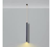 QHQQXN Long Tube Chandelier Height Adjustable Aluminum Hanging Lamp Astigmatism Suspension Light Personality Minimalist Pendant Light Restaurant Kitchen Island Ceiling