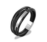 QHQQXN MOCHAMIK Herren Armbänder Schmuck Mode Mehrschichtiges Handgewebtes Leder Herren Persönlichkeit