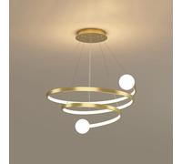 QHQQXN Modern LED Chandelier Pendant Light Fixture, Aluminum with Remote Control, Dimmable Hanging Lighting,Chandelier
