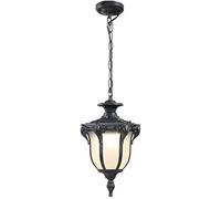 QHQQXN New American Nordic Waterproof Outdoor Hanging Light Metal Glass Lamp Villa Balcony Gazebo Coutryard Decorative Chandelier Fixtures/K/41Cm