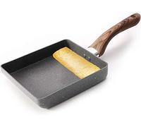 QHQQXN Nonstick Omelette Pan Japanese Portable Square Frying Pan Poached Egg Small Kitchen Cooker Tamagoyaki Pan Skillet