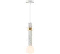 QHQQXN Nordic Milk Glass Globe Long Marble Light Green Marble Chandelier White Small Hanging Lamp Linear Chandelier for Kitchen Island Bedroom Dining Room Foyer Staircase/White Marble