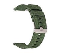 QHQQXN Nylon Watch Strap Quick Release Strap 18Mm 20Mm 22Mm 24Mm Breathable Woven Nylon Watch Band Lightweight Canvas Watchband Strap /24Mm/Green-S