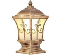 QHQQXN Outdoor Pillar Lamp European-Style Retro Post Light Waterproof Aluminum Acrylic Column Lamp Antique Rust-Proof Pillar Lights Traditional Decorative Street Lantern Table Light Chandeliers