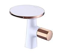 QHQQXN Peerless Master Bathroom Faucet, Waterfall Basin Hot and Cold Water Faucet, Single Handle One Hole Bathroom Basin Faucet, Wash Basin Taps, for Luxury Villa Hotel Bathroom Balcony (Color :
