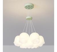 QHQQXN Stairwell Chandelier Ceiling Light Living Room Main Light Bedroom Small Fresh Chandelier For Living Room Dining Room Bedroom Clothing/White/13 Heads/White/13 Heads/Green/
