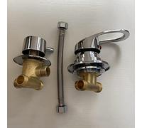 QHQQXN Wall-Mounted 2/3/4/5 Way Brass Shower Faucet, Threaded G1/2 Mixer Valve, Ceramic Cartridge, Split Water Outlet for Bathroom, and Versatile Shower Control